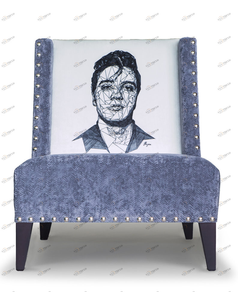 Кресло King by Josh Bryan синее ICON DESIGNE ДИЗАЙНЕРСКИЕ, JOSH BRYAN 096807 Синий 