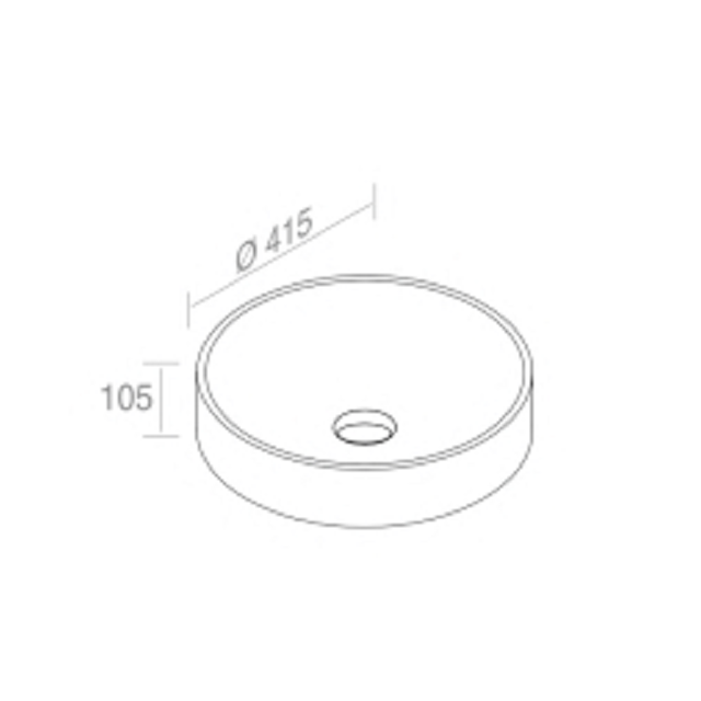 L250T0R0V0.100 Накладная раковина круглая A. e T. Italia THIN Белый глянцевый AeT ITALIA - Вид №1