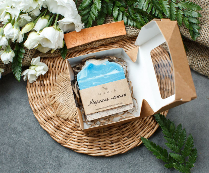 6487 Мыло ручной работы "Морское" Вкусляндия  - Вид №2