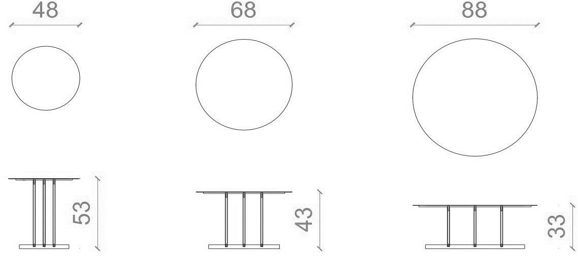 B&T Design Низкий круглый лакированный журнальный столик sun-id-1385464 - Вид №5