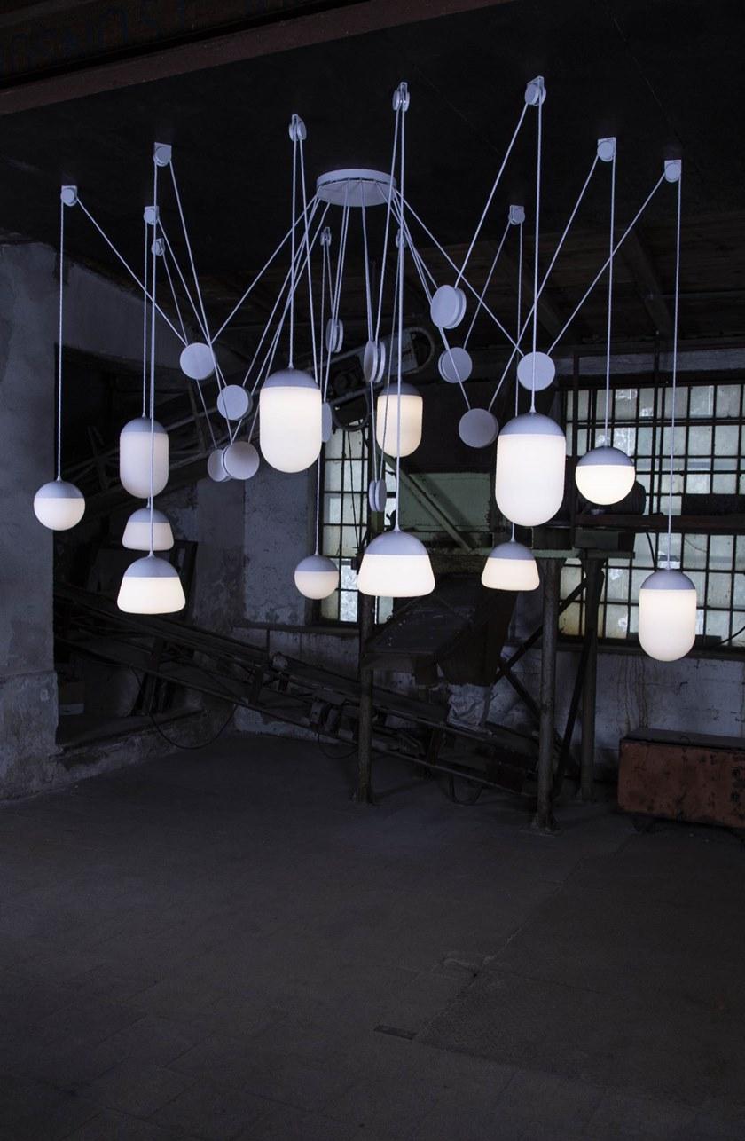 BROKIS Подвесной светильник из дутого стекла и металла Planets sun-id-1487500 - Вид №9