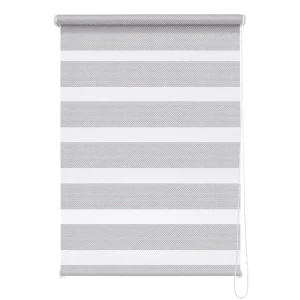 Рулонная штора день-ночь MIAMOZA Liza 100x160 см серая 89224873