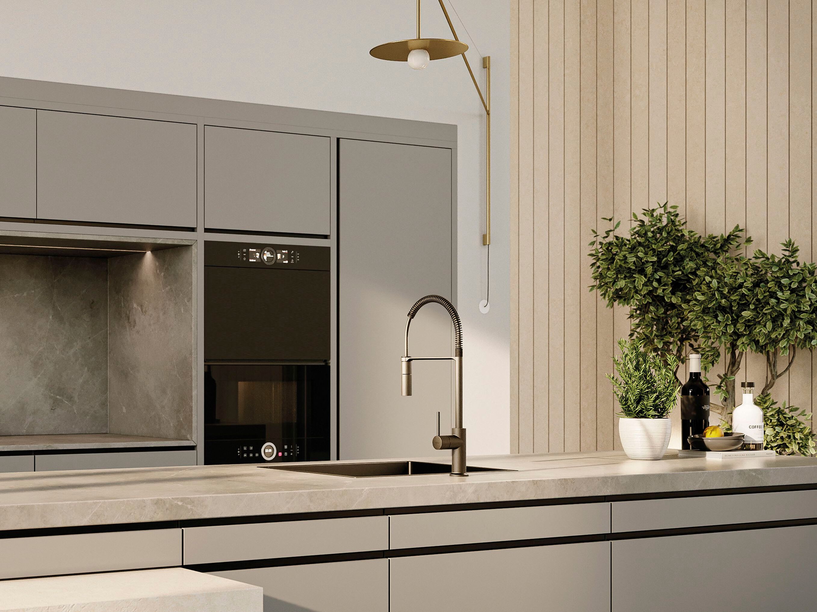 Однорычажный смеситель для кухни с выдвижным ручным душем GUGLIELMI RUBINETTERIE Sprint ARCH-00030603 - Вид №6