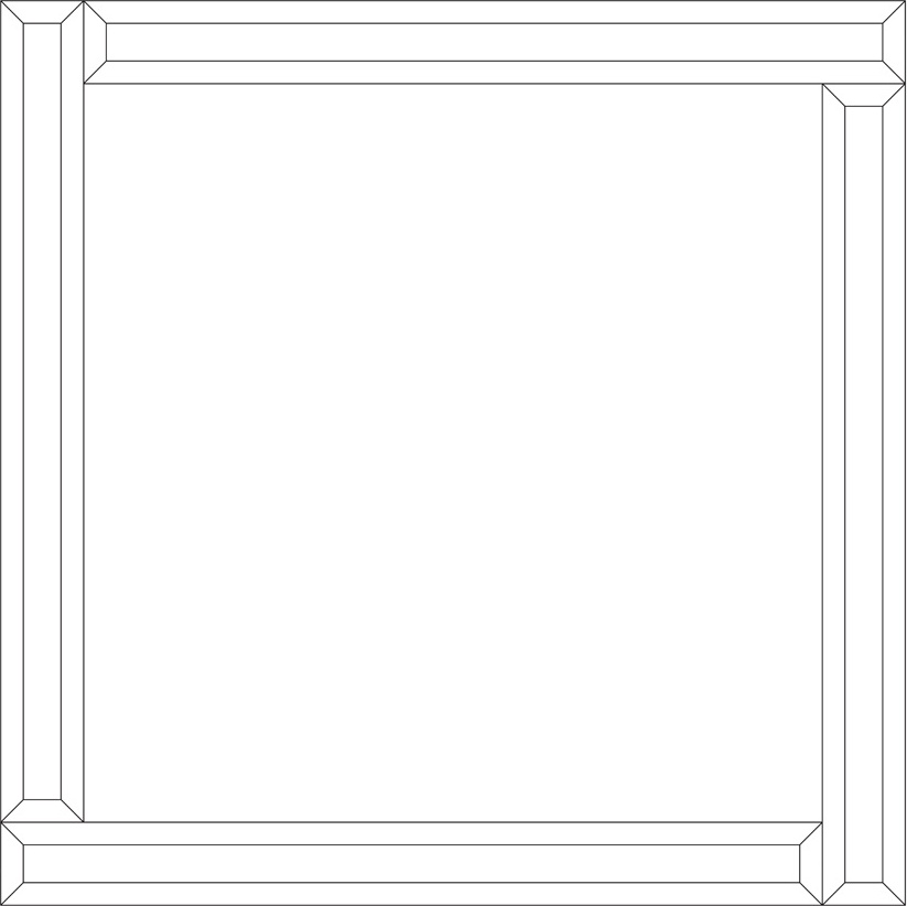 BY 0829 Зеркало с зеркальным обрамлением EVOFORM Style - Вид №1