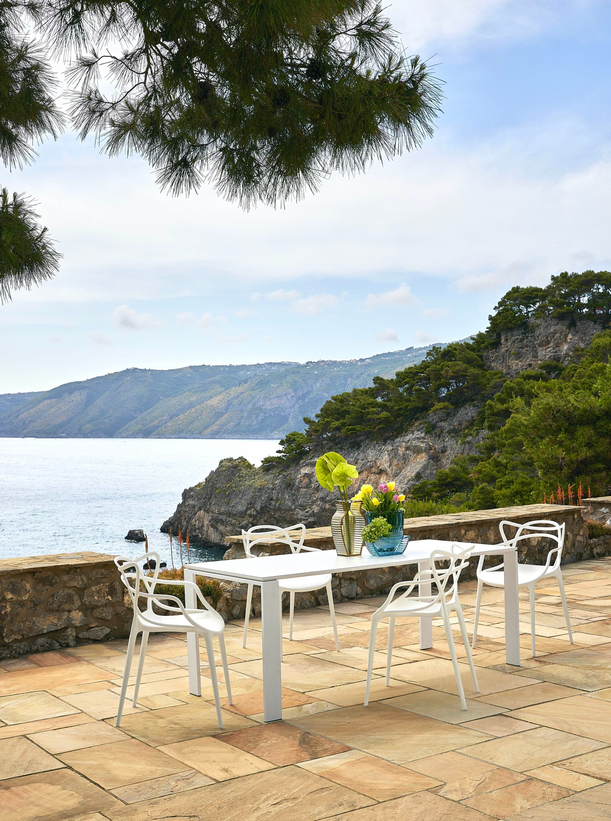 Прямоугольный садовый стол из оцинкованной стали Kartell Four ARCH-00068655 - Вид №4