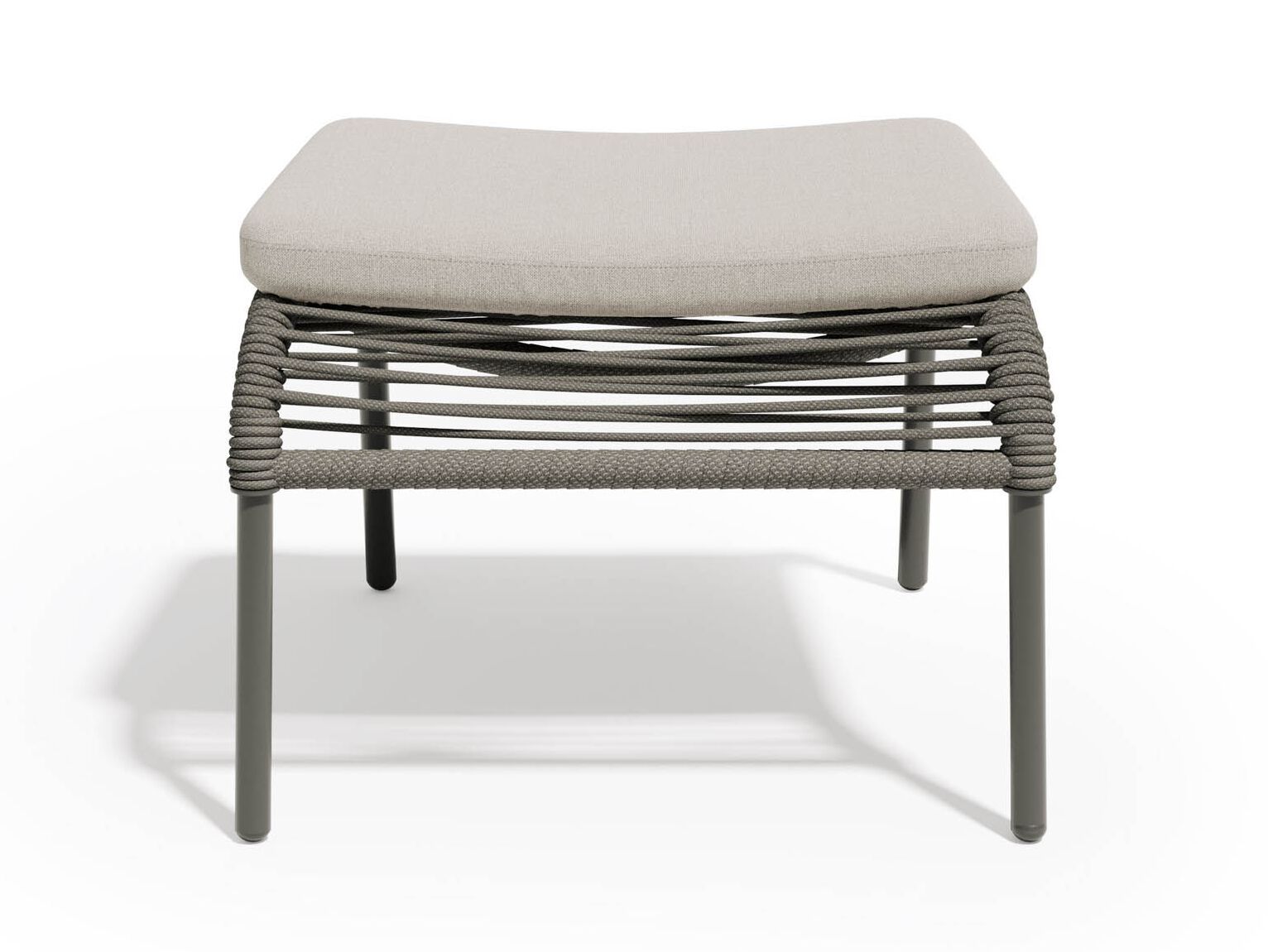 Алюминиевая и веревочная прямоугольная Садовая подставка для ног Atmosphera Pleasure .25 ARCH-00150498 - Вид №4