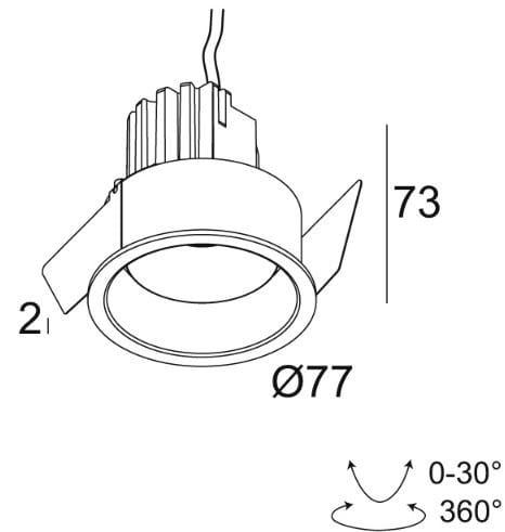 Регулируемый светодиодный прожектор Deltalight Deep Ringo ARCH-00020699 - Вид №2
