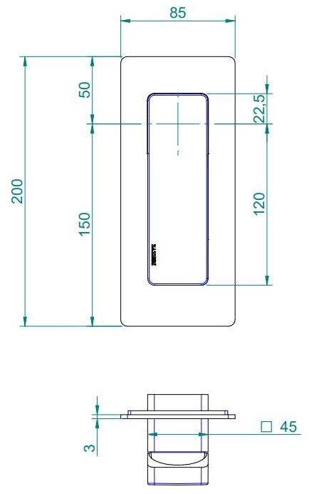 Встроенное управление с душевой штангой и ручным душем Qquadro Santreyd sun-id-1350631 - Вид №4