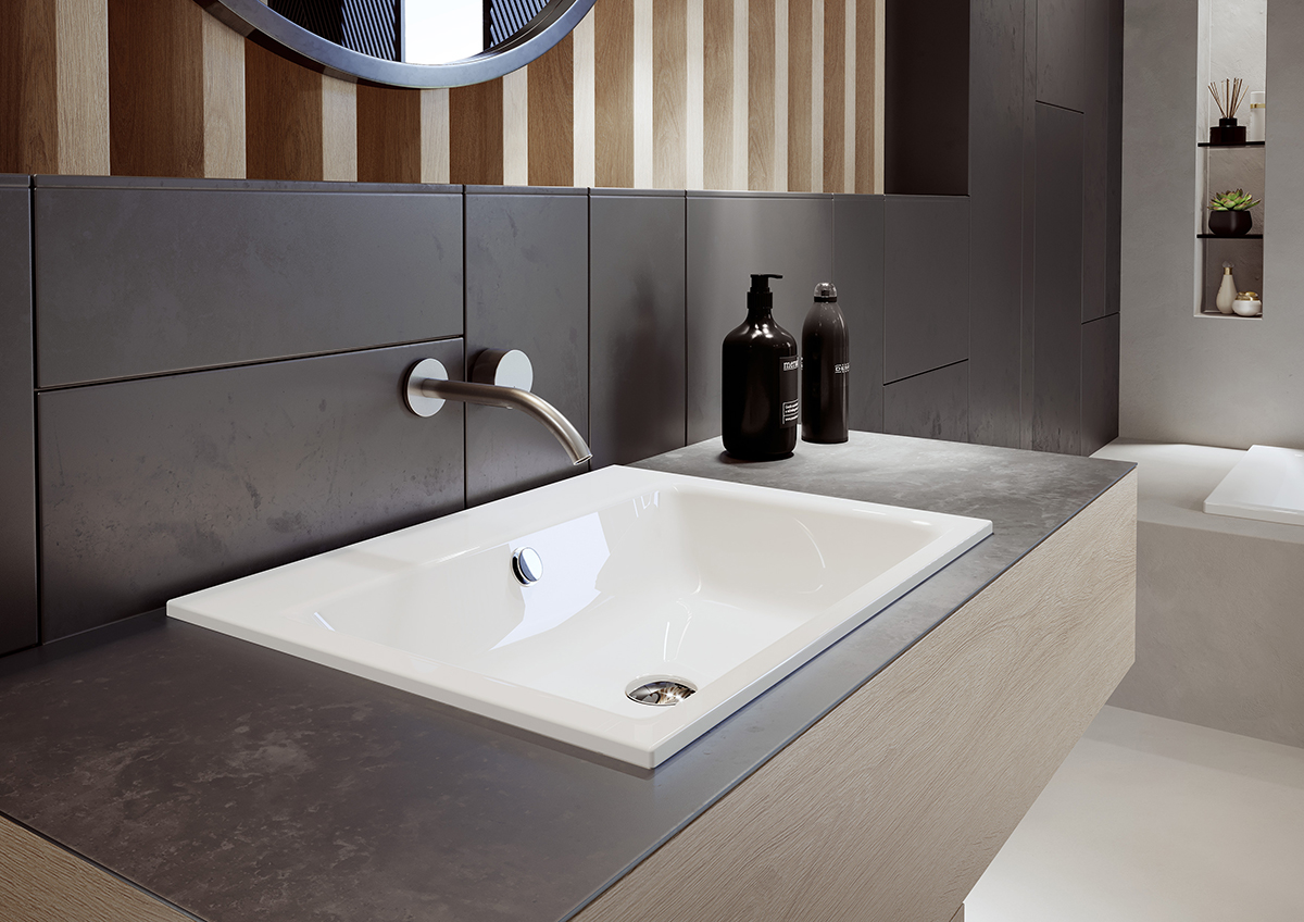 Умывальник KALDEWEI Сталь эмалированная 3150 24 багамский бежевый 3150306024  - Вид №7