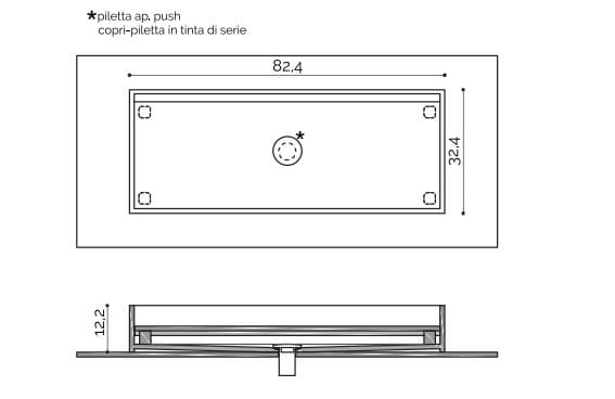 Прямоугольная столешница из Corian® Acquapazza Corian ® elements ARCH-00023359 - Вид №5