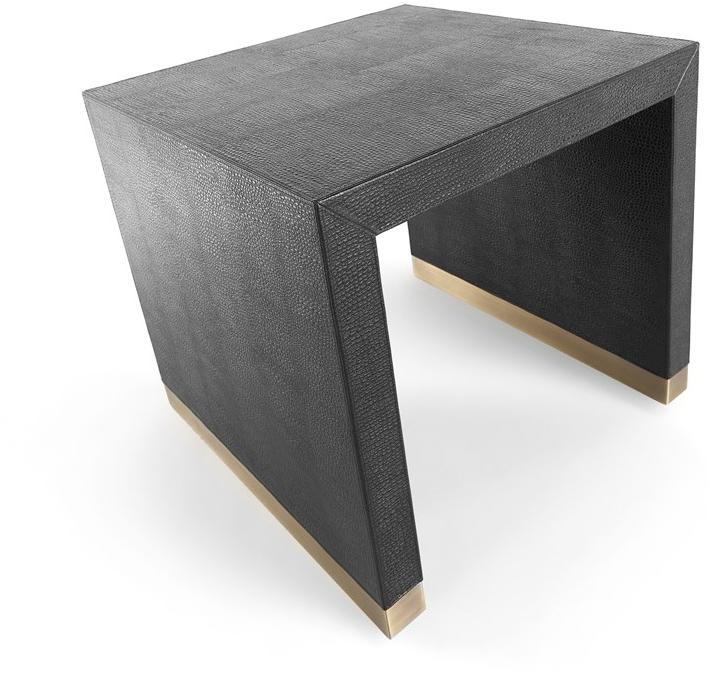 Gianfranco Ferré Home Квадратный кожаный журнальный столик Kay Kay.231.a - Вид №2