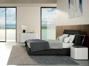 Febal Casa Кровать из ткани с тафтинговым изголовьем