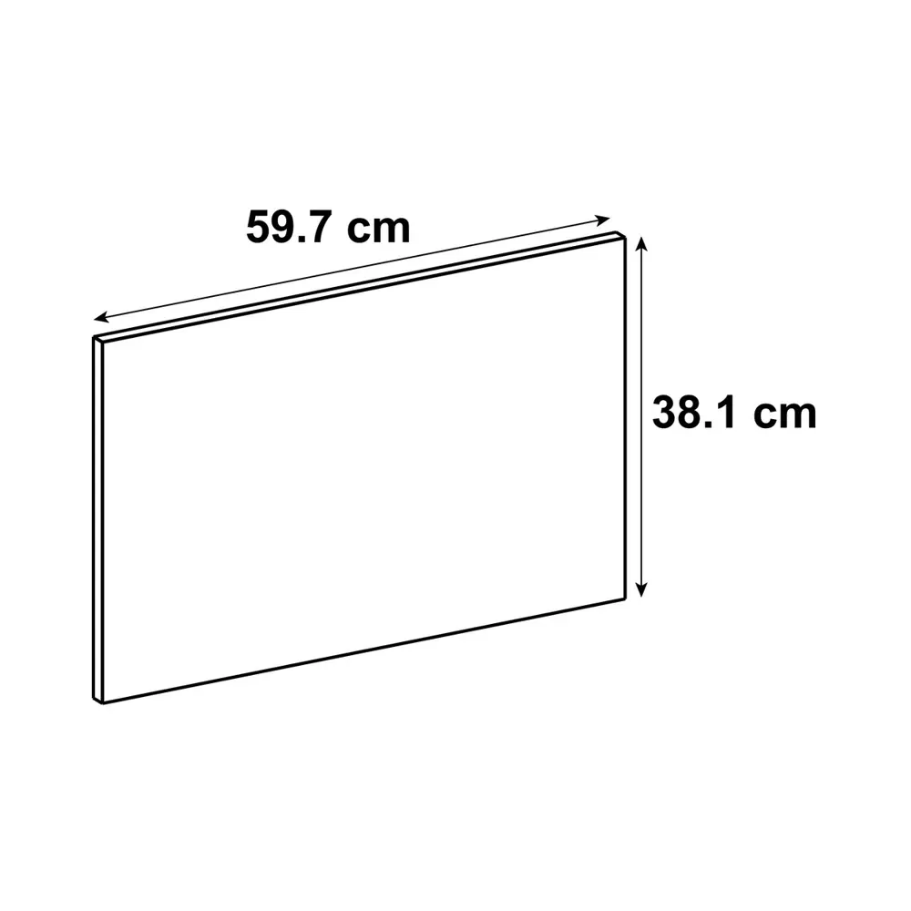 Фасад для кухонного ящика Фатеж 59.7x38.1 см Delinia ID ЛДСП цвет белый STLM-2172210 - Вид №3