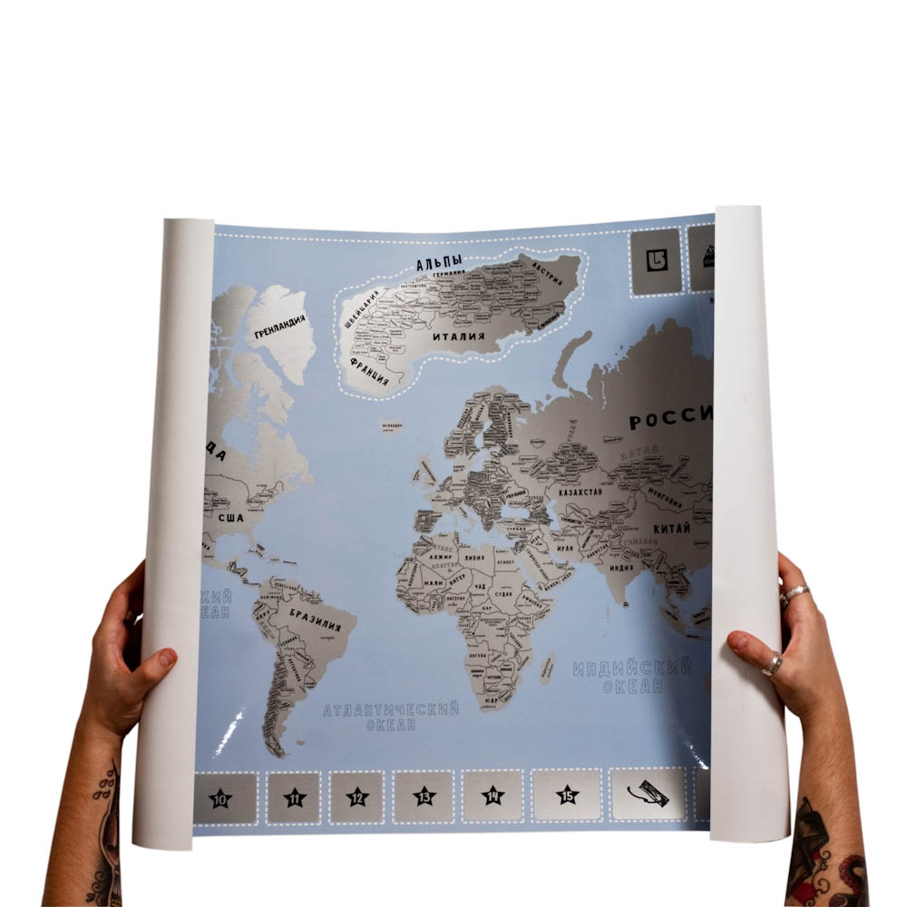 0300 Карта со скретч слоем snow map BadLab  - Вид №5