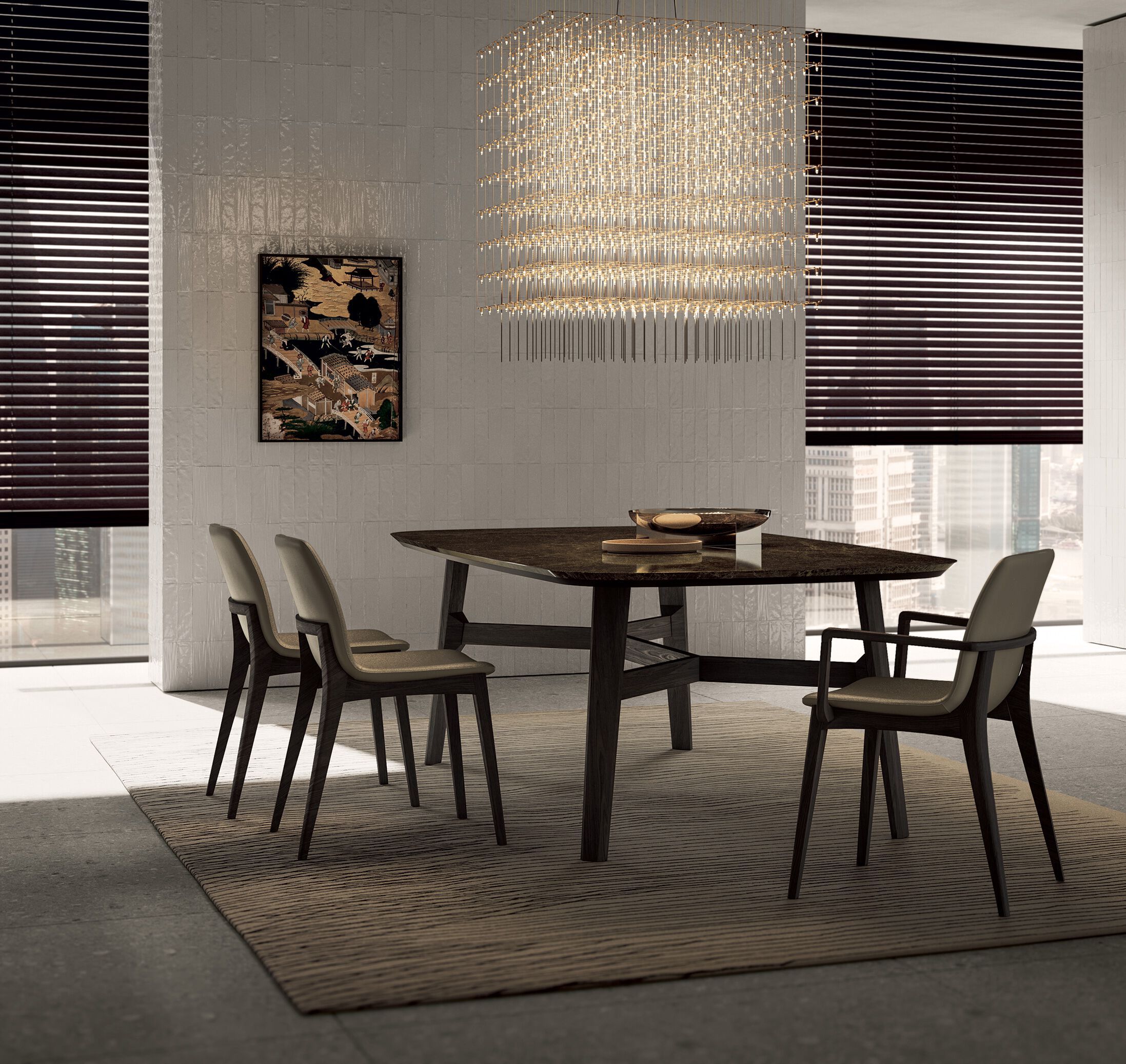 Кожаный мягкий стул Kico Living Complements ARCH-00032645 - Вид №1