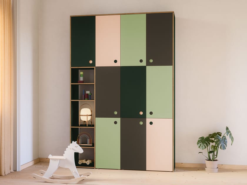 Секционный шкаф из линолеума с книжной полкой Neuvermoebelt SMART LINE FURNITURE ARCH-00134047