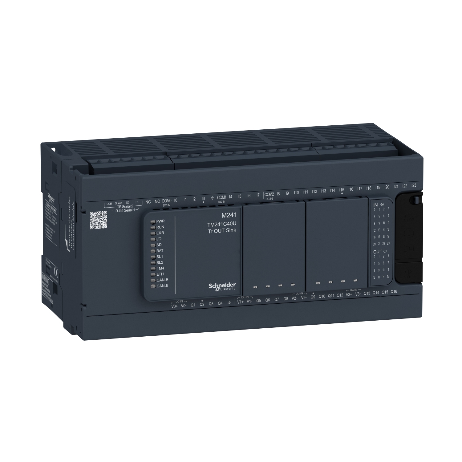 TM241C40U БАЗОВЫЙ БЛОК M241-40IO ТРАНЗИСТ ПРИЕМНИК Schneider Electric OEM ПЛК Modicon 