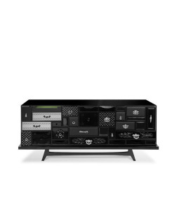 Серванты Mondrian Black Sideboard Covethouse BOCA DO LOBO
