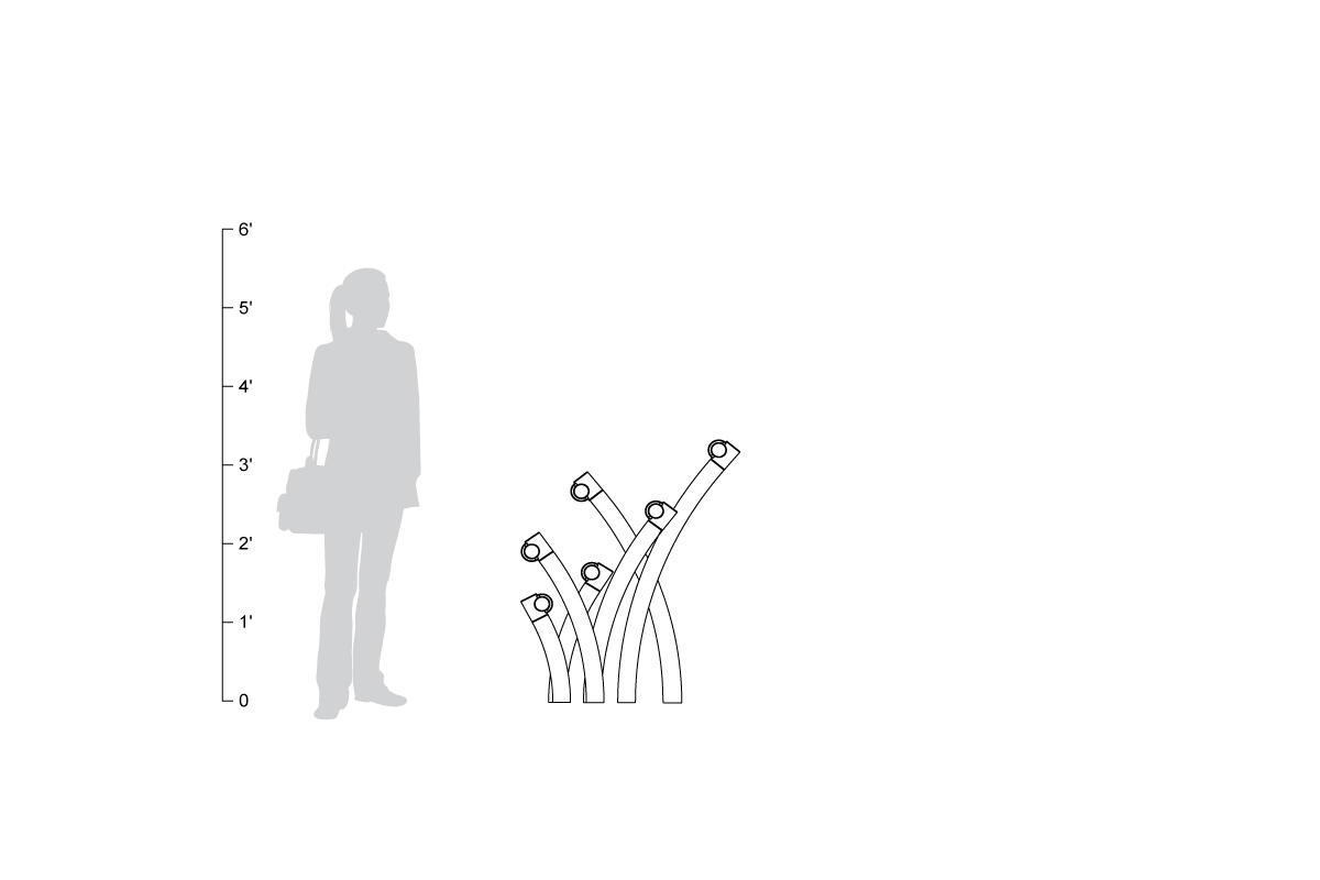 FSRT112 Подставка для велосипедов в саду  Forms-surfaces  - Вид №9
