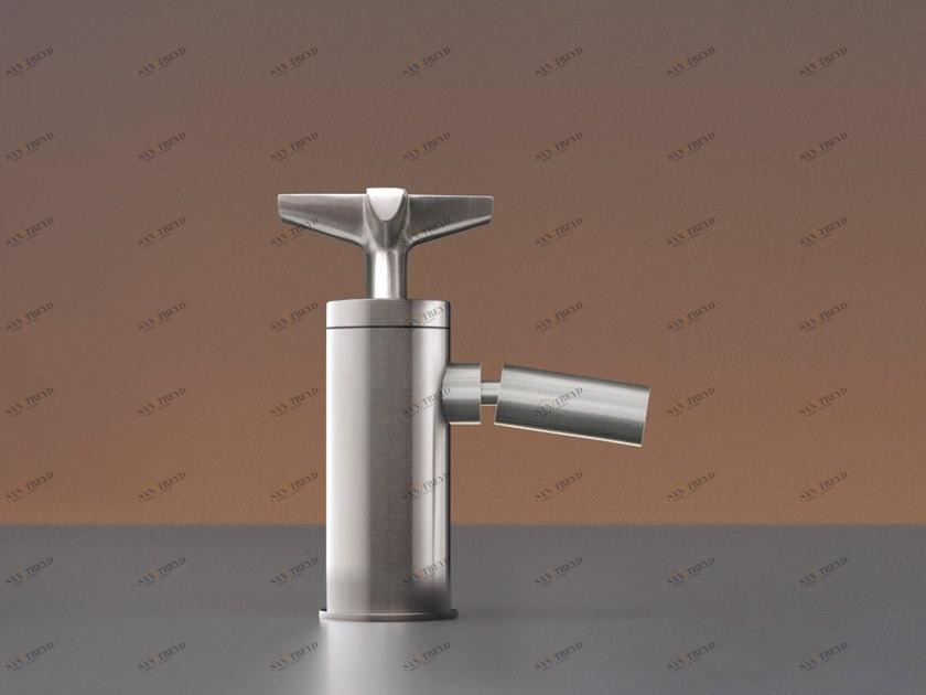 Ceadesign Гидропрогрессивный смеситель для раковины на одно отверстие из нержавеющей стали с регулируемым изливом Cross Crx 40