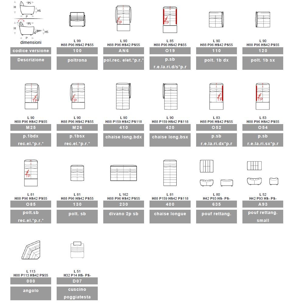 Модульный кожаный и тканевый диван с полуостровом Calia Italia Modular ARCH-00086059 - Вид №2
