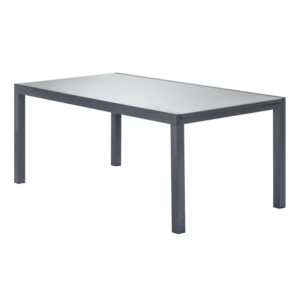 Стол садовый раздвижной Naterial Lyra Up&Down 180-260х90х75 см алюминий/стекло темно-серый STLM-2015368 - Вид №7