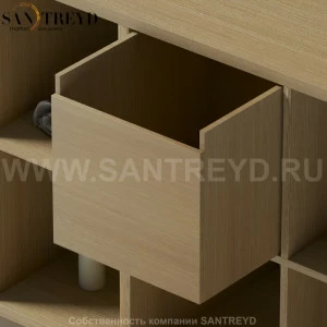 Agape KONTE Ящик из МДФ под натуральный дуб AMOB046RT