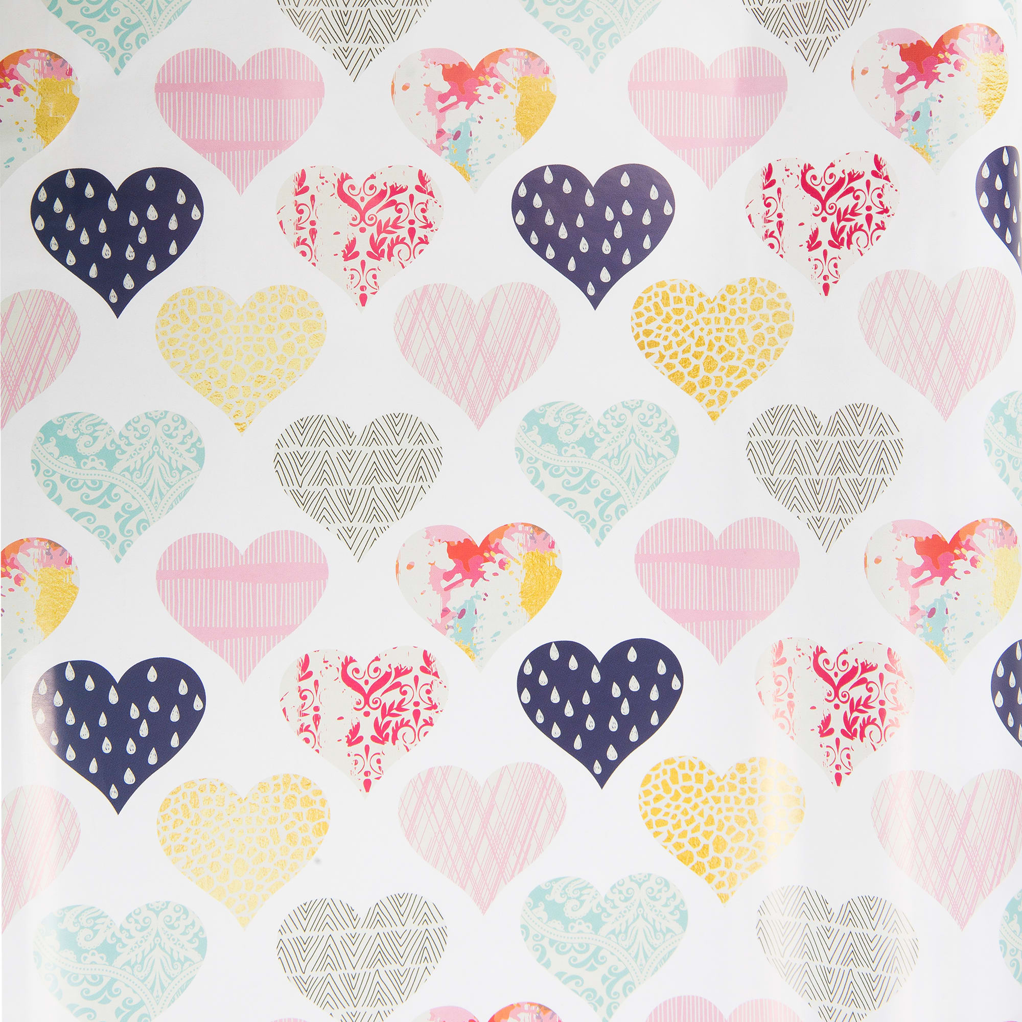 82569369 Бумага упаковочная «Сердца» 100x70 см Santreyd 