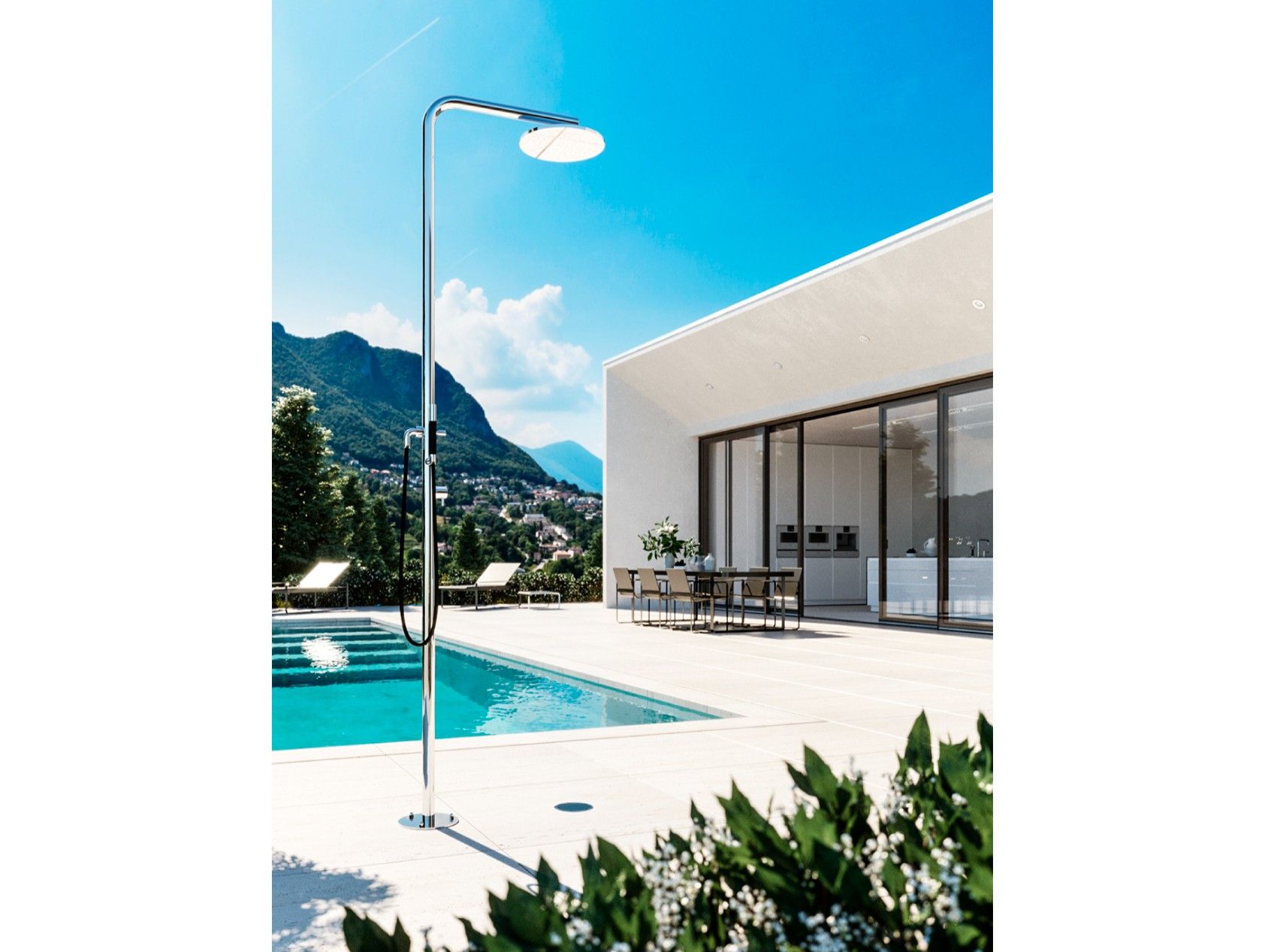 Напольная душевая колонна из нержавеющей стали Aisi 316 Fontealta Classy ARCH-00107979 - Вид №1