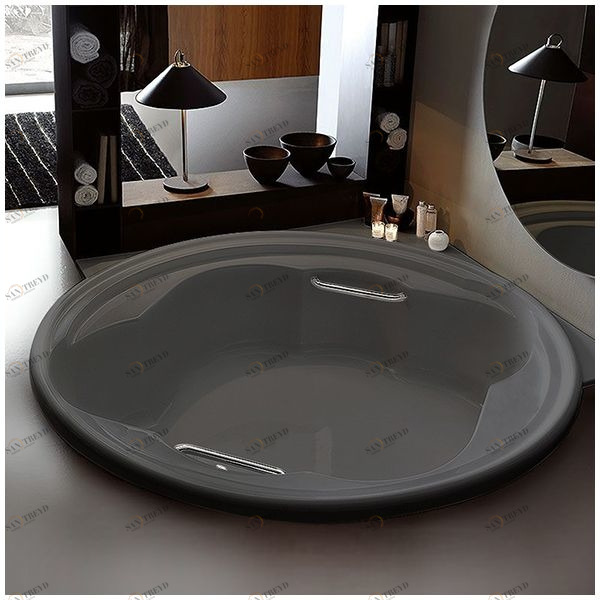 Ванна Gruppo treesse Ninfa V6591-SE серая круглая большая VTLV6591SE