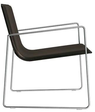 Andreu World Штабелируемое мягкое кресло-санки Lineal Bu0589 - Вид №5