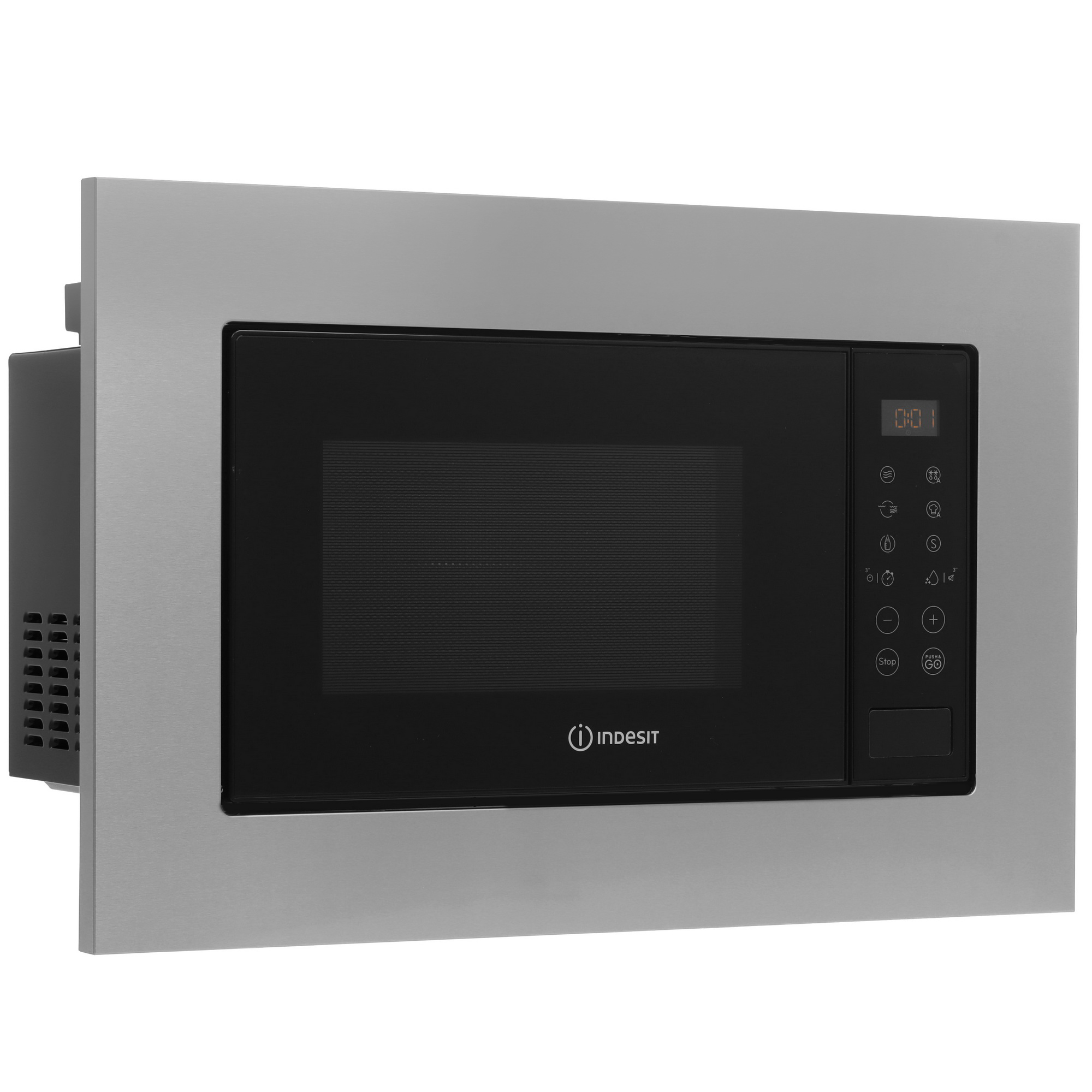 9186609 Встраиваемая микроволновая печь Indesit MWI 120 GX серебристый STDN-0080462 - Вид №1