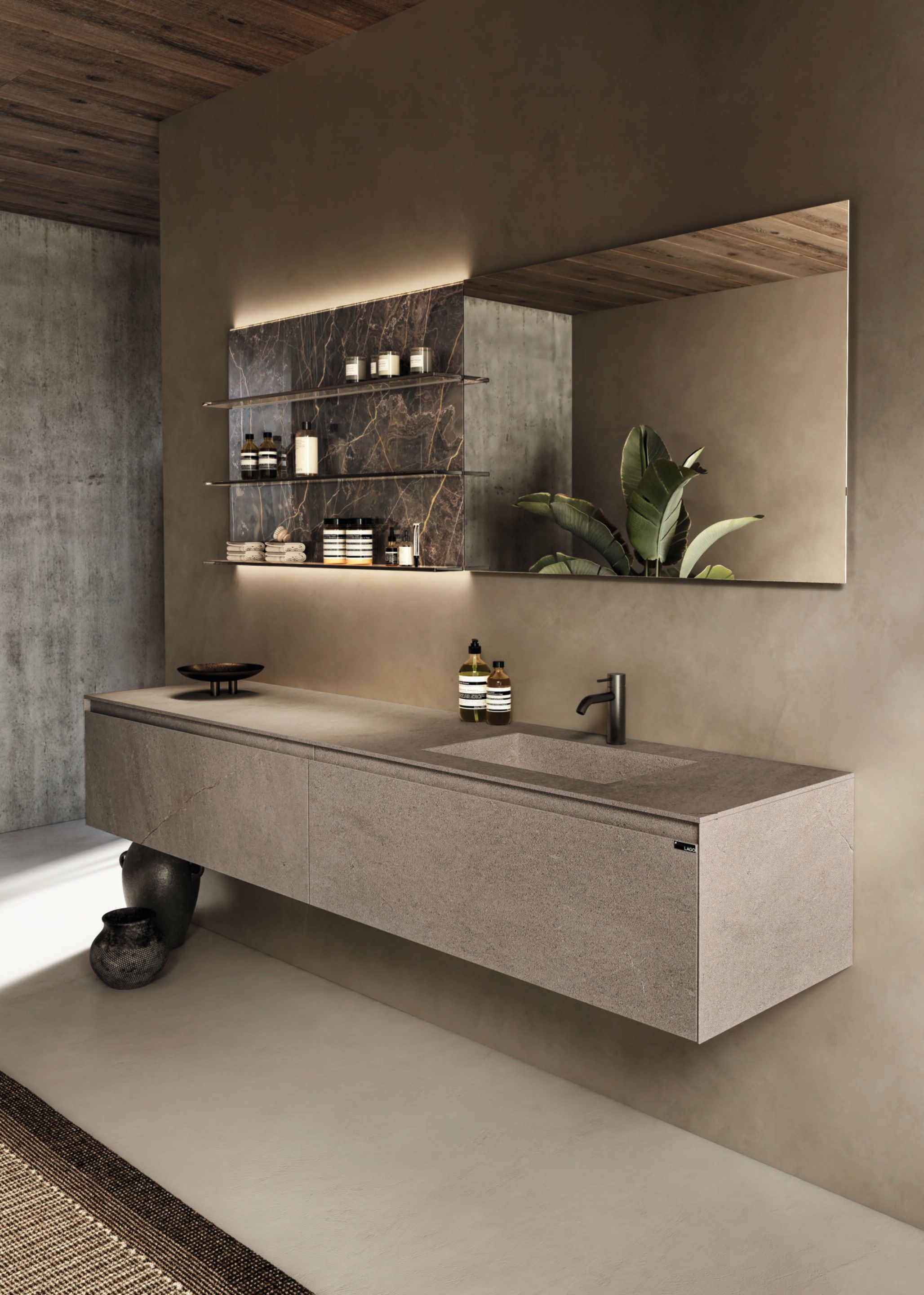 Встраиваемый прямоугольный умывальник MDI by INALCO® Lago KLIF ARCH-00139010 - Вид №2