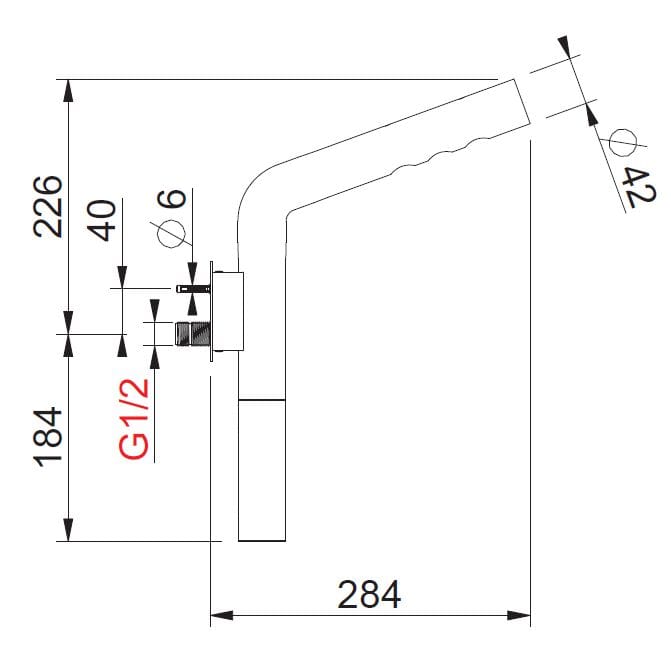 Душевая головка из нержавеющей стали с 2 струями BEAMTECH PURO PURO 01 ARCH-00022812 - Вид №6