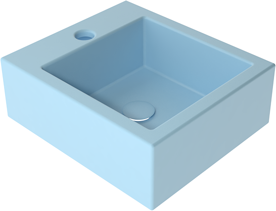 SQULAV23 Подвесная раковина настенная GSG CERAMIC SQUARE