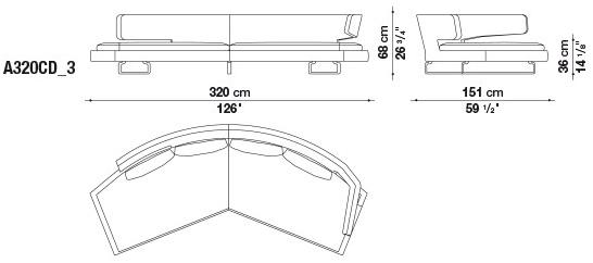 B&B Italia Диван из ткани Arne sun-id-1450327 - Вид №8