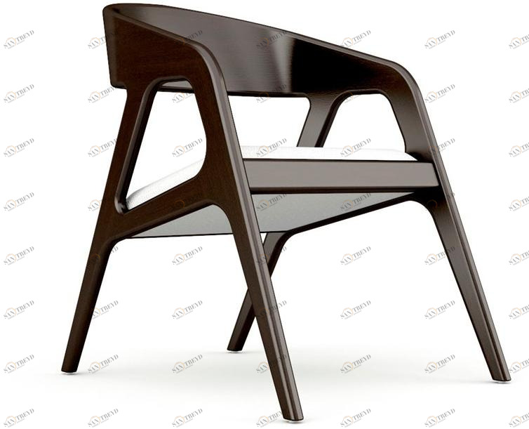 Prieto Studio Кресло из дерева со встроенной подушкой sun-id-1400548