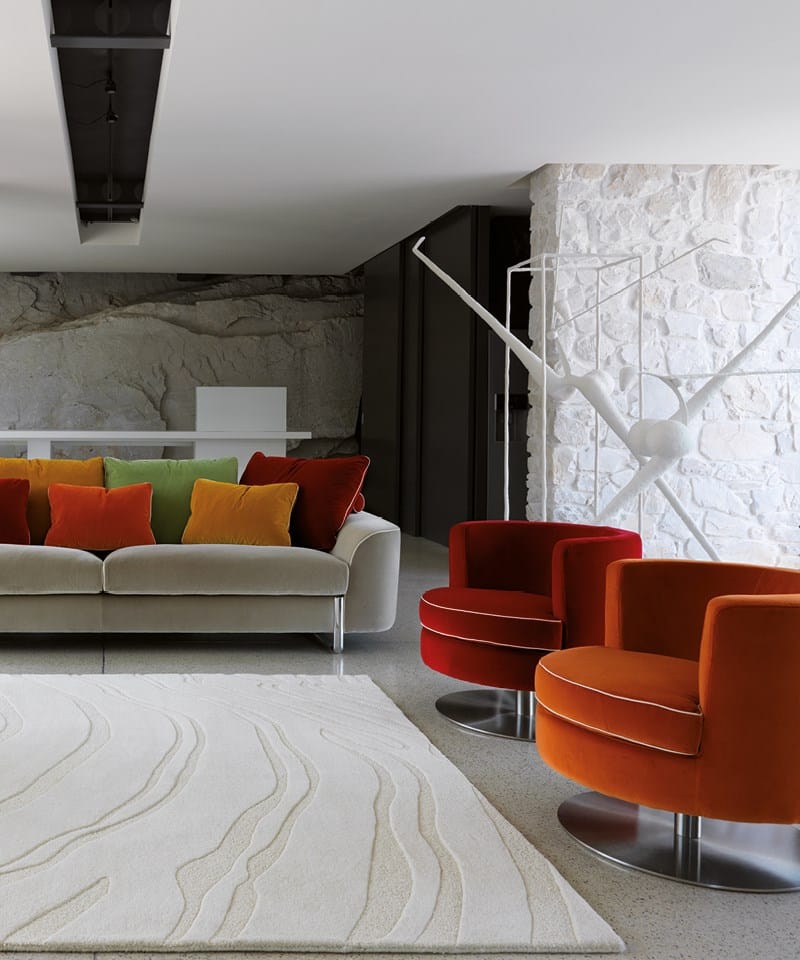 Бархатное вращающееся кресло Borzalino фрисби ARCH-00061140 - Вид №5