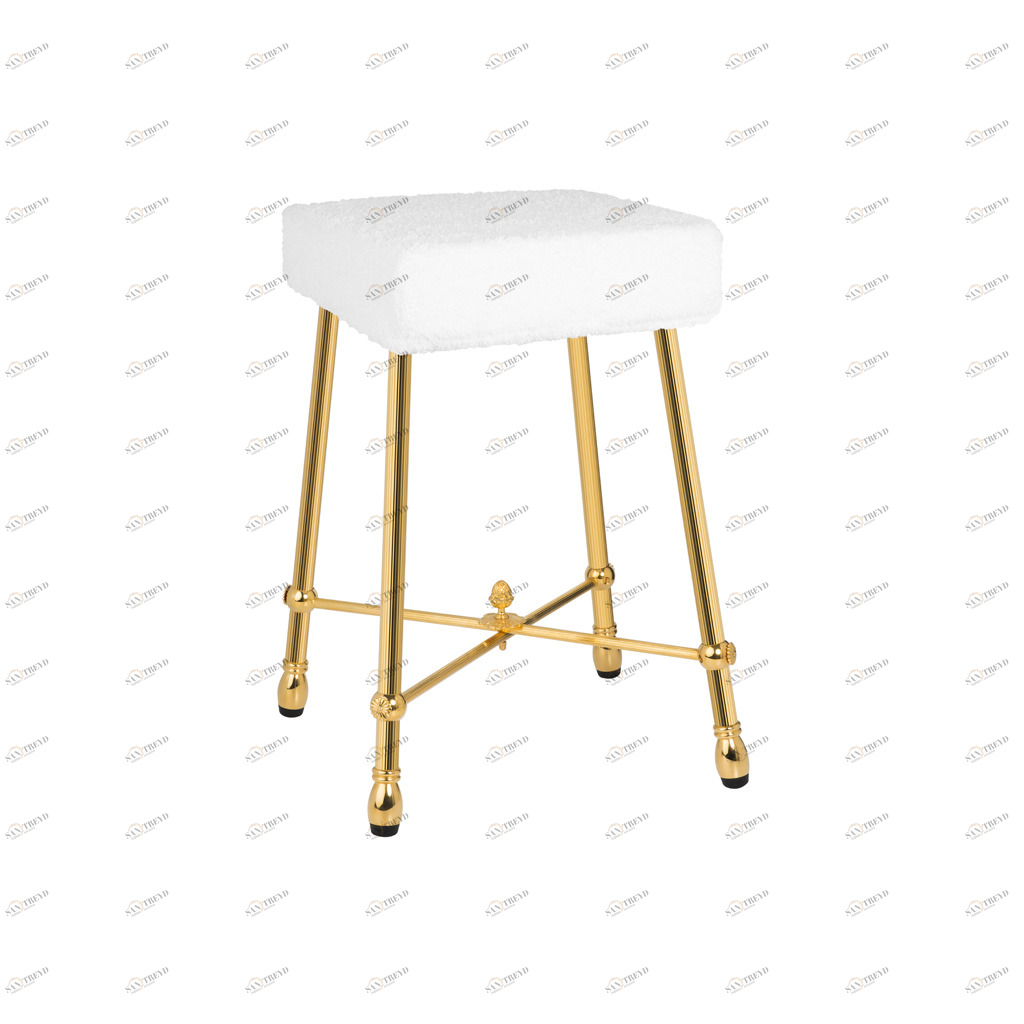 FS01-6133 FS01-6133 Табурет квадратный, рифленый ТАРЕЛКИ Cristal & Bronze STOOLS