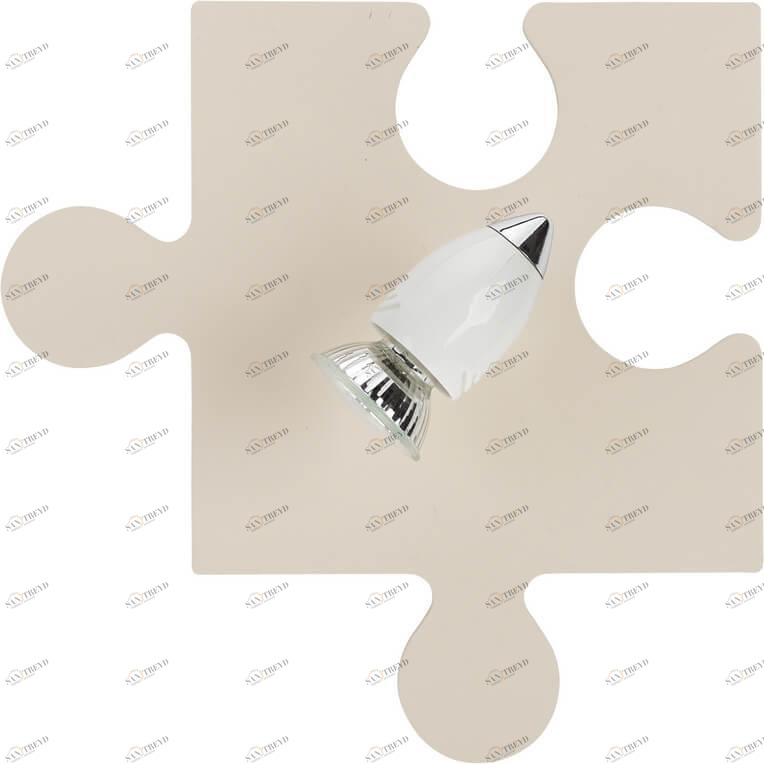Спот детский "Элемента пазла" бежевый NOWODVORSKI PUZZLE 326592 Молочный