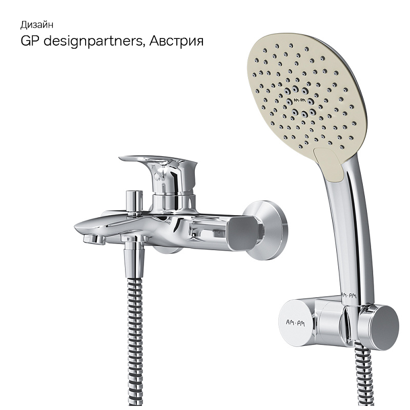 F71A15000 Spirit V2.1 смеситель д/ванны/душа душ.набор хром шт. AM.PM Spirit 2.1  - Вид №5