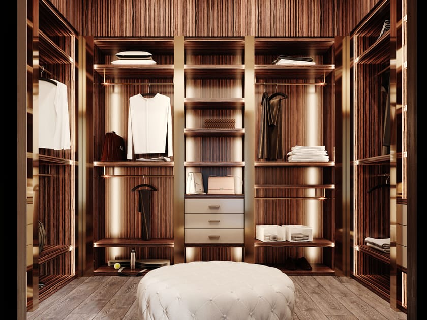 Модульная гардеробная со встроенным освещением на заказ EUPHORIA GEMY ARCH-00099561