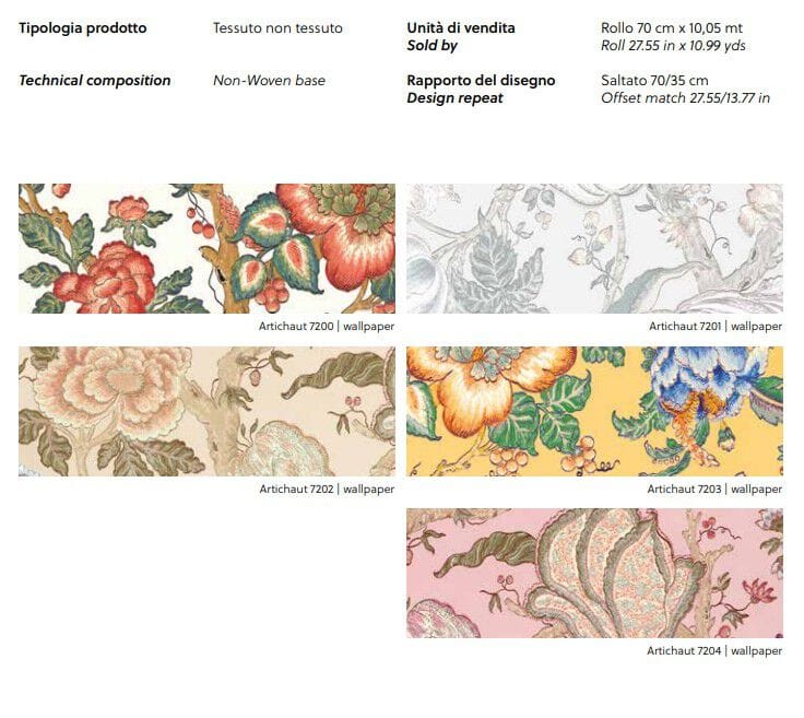 Обои с цветочными мотивами Jannelli&Volpi СП 505 GRANDE CORNICHE ARCH-00041713 - Вид №4