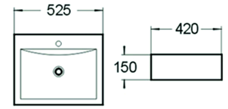 Раковина чаша SL-1005 SANTILINE  - Вид №1