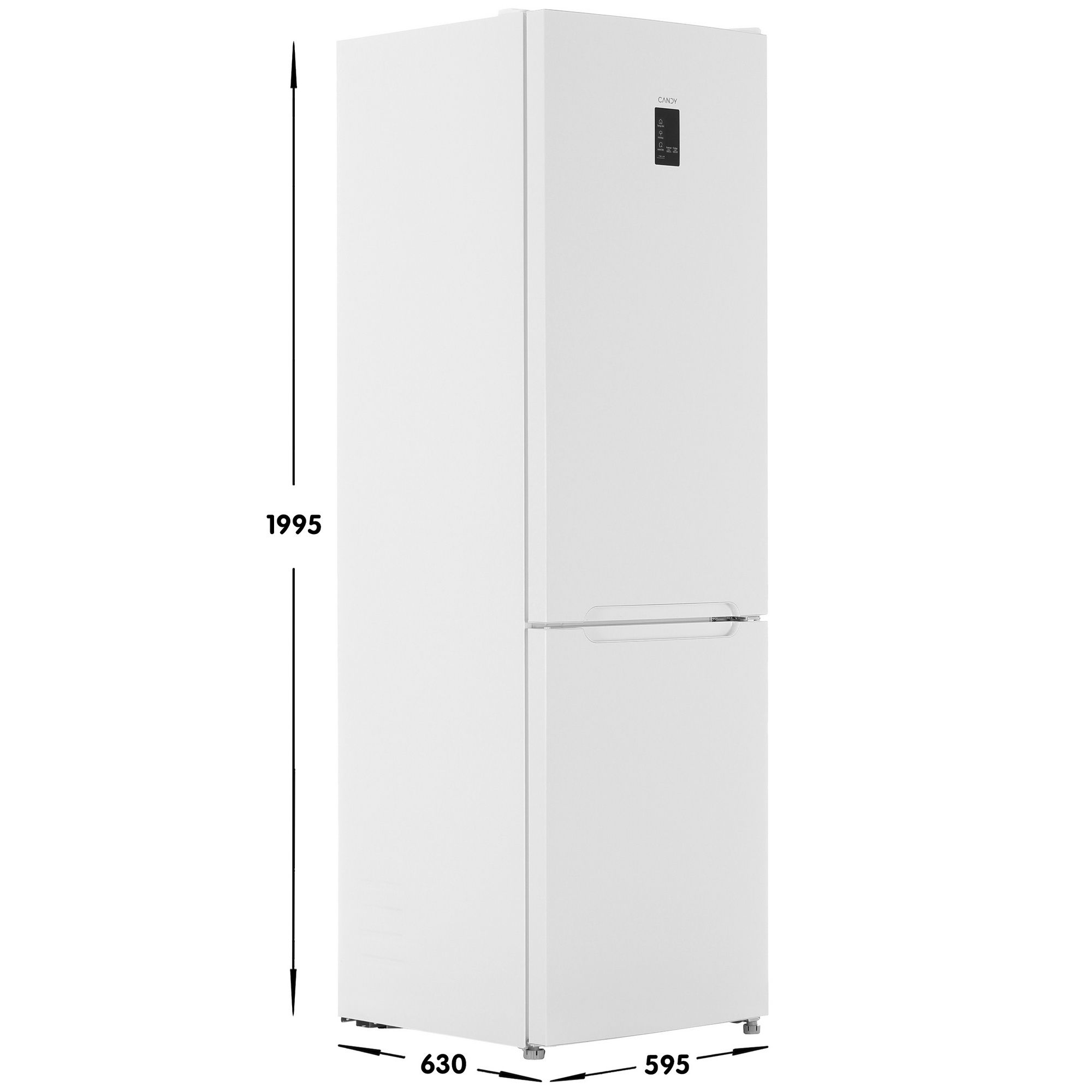 9273061 Холодильник с морозильником   Candy CCRN6200WD белый STDN-0042905 - Вид №6