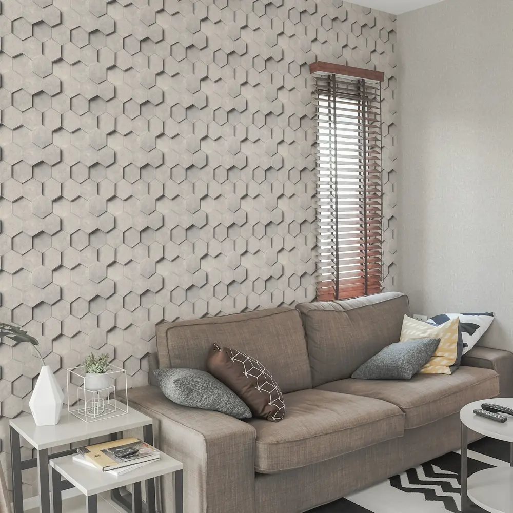 INSPIRE Art - Флизелиновые обои с геометрическим 3D-эффектом 83617767 STLM-0042870 - Вид №5