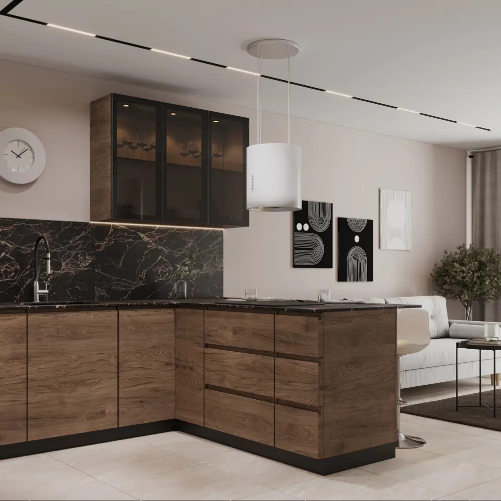 Фасад для кухни Токио Delinia ID 44.7×102.1 см в цвете темное дерево 86423442 STLM-1333793 - Вид №9