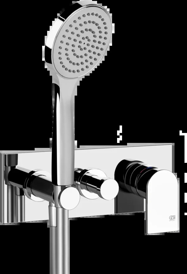 Смеситель для ванны-смеситель для душа 44901 031 Gessi Via manzoni ХРОМ