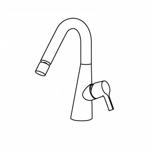 Вулкан. 36 35. Смеситель для биде Quadrodesign