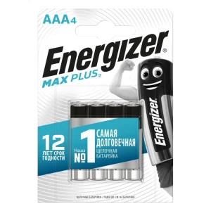 Батарейка Energizer Max Plus AAA (LR03) алкалиновая 4 шт. 11912726 STLM-2097781